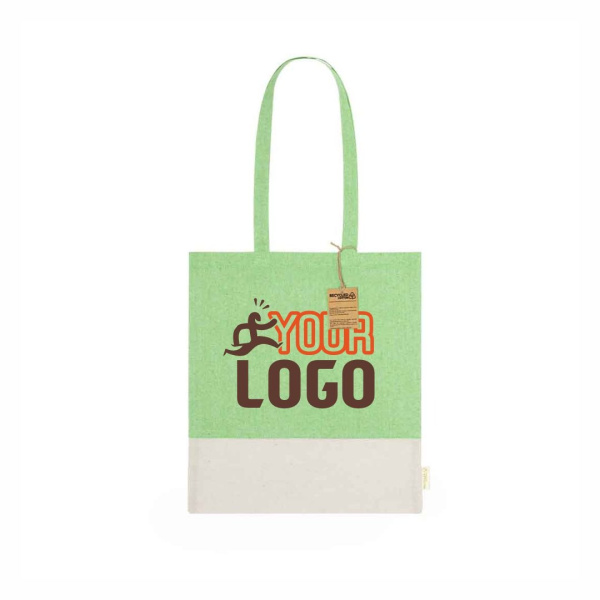 Sac de plage bicolore en coton recyclé | 120gr