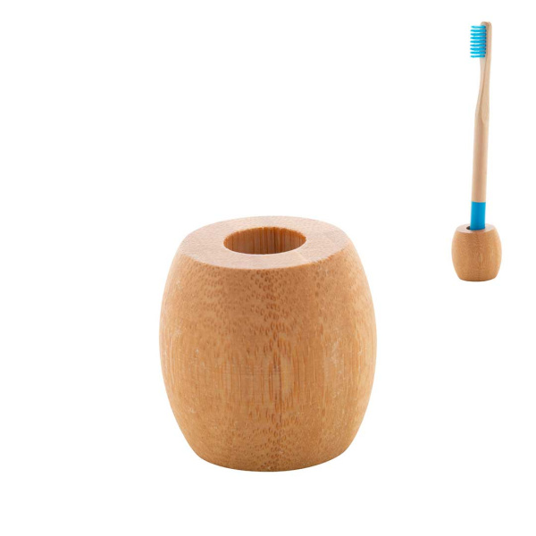 Gobelet de salle de bain en bambou