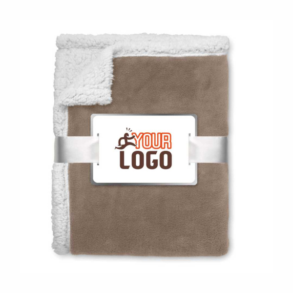Coperta in pile e sherpa con confezione regalo