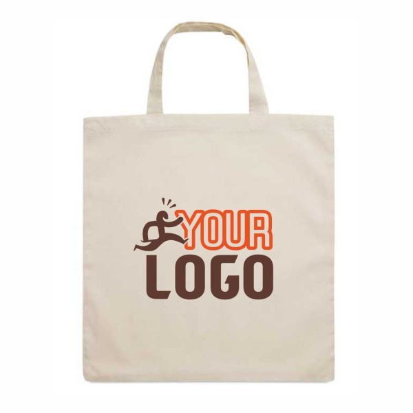 Borsa in cotone con manici corti | 140gr