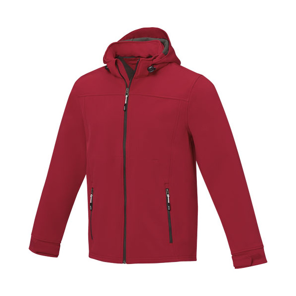 Veste Softshell publicitaire à capuche amovible homme