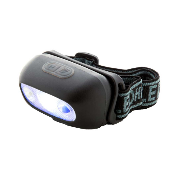 Lampe frontale en plastique avec double capteur et éclairage COB