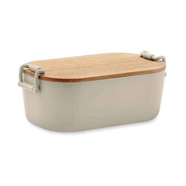 Boîte repas avec fermeture à clip et couvercle en bambou 700 ml