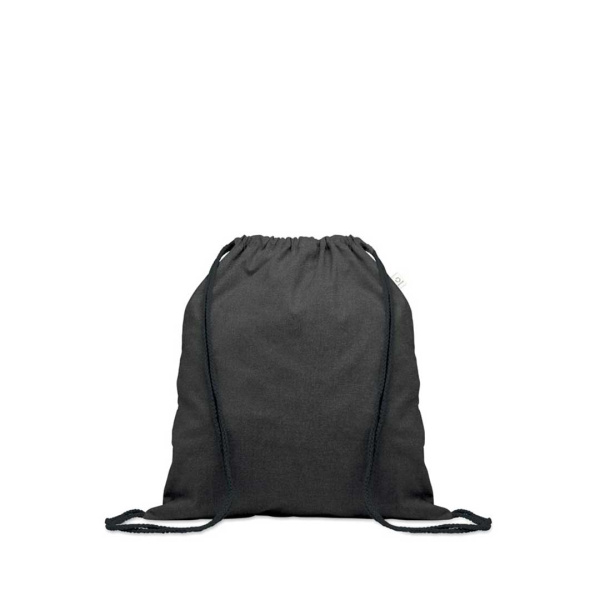 Zainetto coulisse in cotone riciclato e RPET 140g