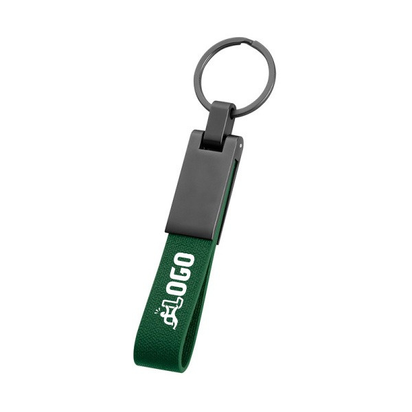 Porte-clés en métal satiné personnalisable