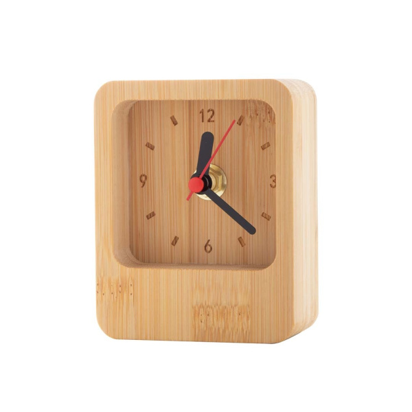 Orologio da tavolo in bambù con batteria