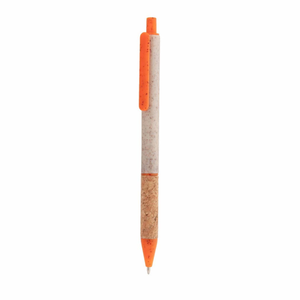 Penna in plastica ecologica e impugnatura in sughero