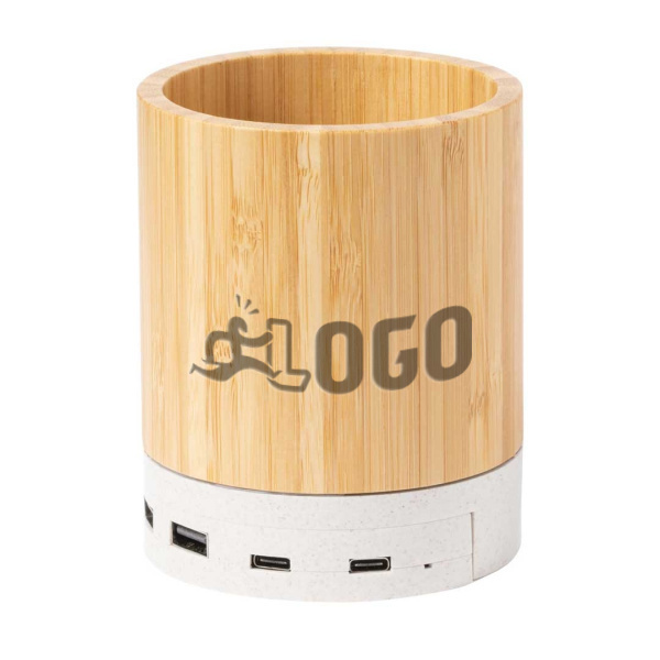 Porte-stylos multifonction avec chargeur sans fil et hub USB