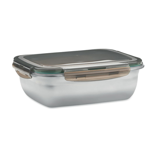 Boîte repas en acier recyclé avec séparateur 1500 ml