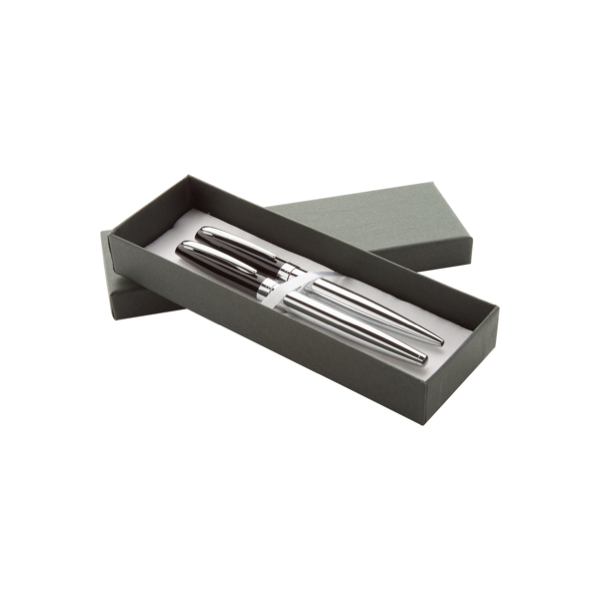 Coffret cadeau raffiné avec stylo à bille et stylo roller