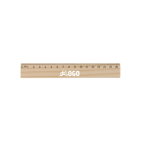 Règle en bois personnalisée 16 cm