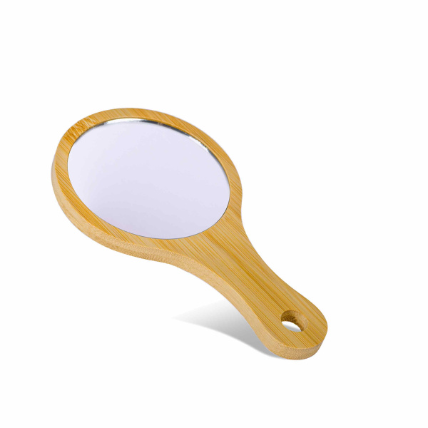 Miroir en bambou de 16 cm de hauteur