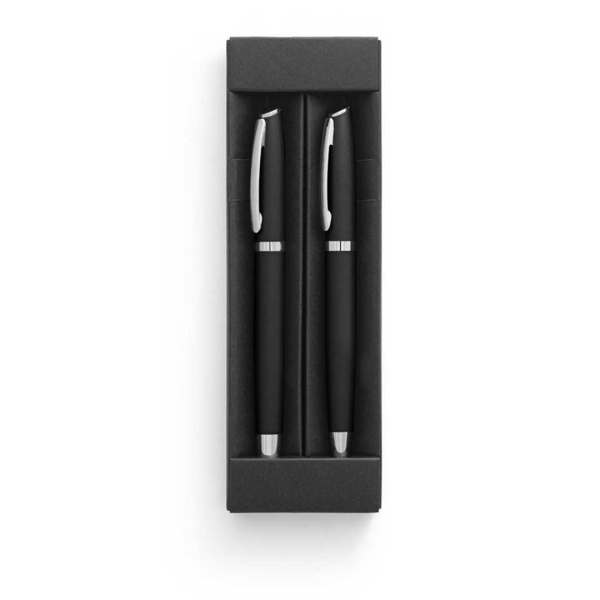 Set penna roller e penna a sfera in alluminio riciclato
