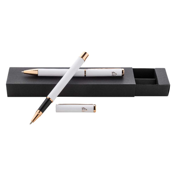 Set penne in alluminio riciclato con finitura oro rosa