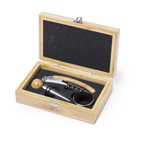 Ensemble de 3 accessoires à vin en liège