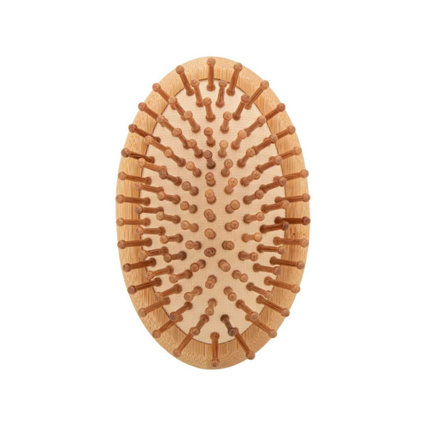 Brosse à cheveux avec picots en bambou