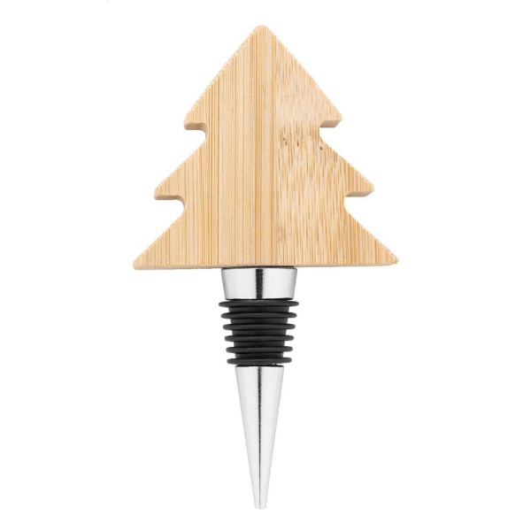Bouchon de vin en forme de sapin de Noël en bambou