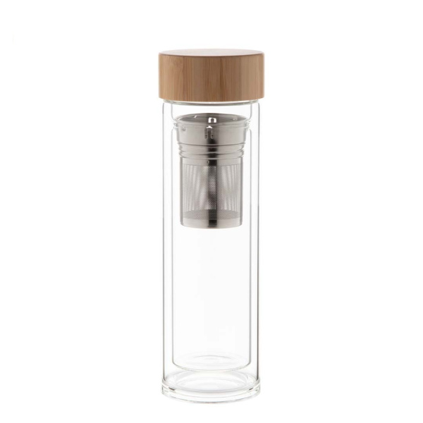 Thermos en verre à double paroi personnalisable