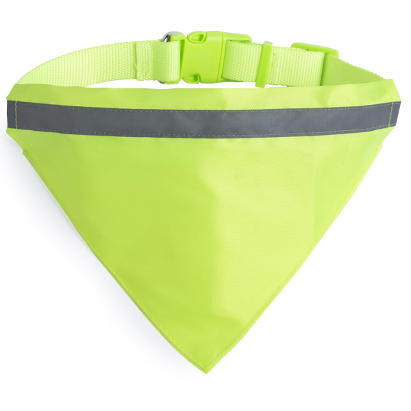 Collier réglable pour chien en polyester avec bandana réfléchissant