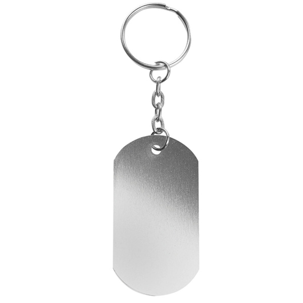 Porte-clés publicitaire en aluminium